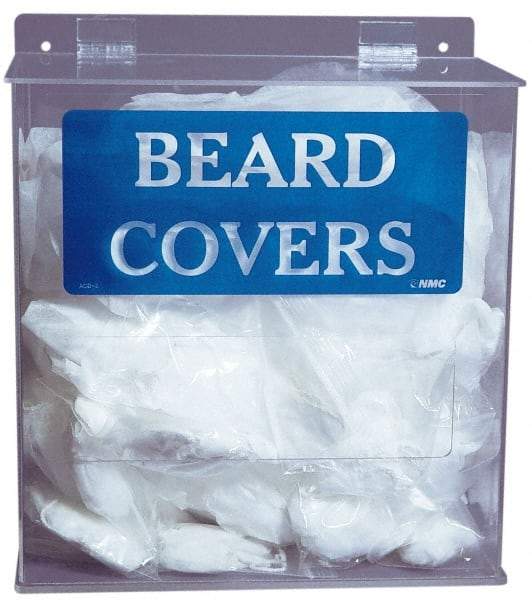 PRO-SAFE - Table and Wall Mount Beard Cover Dispenser - 11-3/4 Inch Wide x 6 Inch Deep x 13 Inch High - USA Tool & Supply