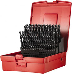 DORMER - 6 to 10mm, 118° Point, Oxide Finish, High Speed Steel Jobber Length Drill Bit Set - USA Tool & Supply