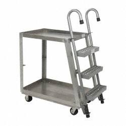 Vestil - 660 Lb Capacity, 21-5/8" Wide x 39" Long x 50" High Order Picking Cart - USA Tool & Supply