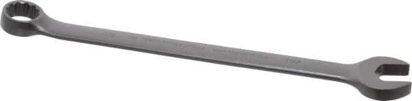 Proto - 7/8" 12 Point Offset Combination Wrench - 15° Offset Angle, 12-1/2" OAL, Steel, Black Finish - USA Tool & Supply