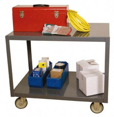 Durham - Mobile Table - Steel, Gray, 48" Long x 24" Deep x 30" High - USA Tool & Supply