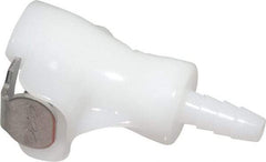 CPC Colder Products - 1/8" Nominal Flow, 1/8" ID, Female, Inline Hose Barb-Female Socket - 120 Max psi, -40 to 180°F, Acetal Coupling, Buna-N O-Ring - USA Tool & Supply