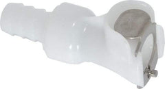 CPC Colder Products - 1/4" Nominal Flow, 3/8" ID, Female, Inline Hose Barb-Female Socket - 120 Max psi, -40 to 180°F, Acetal Coupling, Buna-N O-Ring - USA Tool & Supply