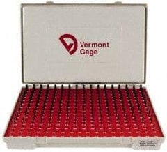 Vermont Gage - 240 Piece, 0.011-0.25 Inch Diameter Plug and Pin Gage Set - Plus 0.0002 Inch Tolerance, Class ZZ - USA Tool & Supply