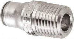 Legris - 12mm Outside Diam, 3/8 BSPT, Stainless Steel Push-to-Connect Male Connector - 435 Max psi, Tube to Male BSPT Connection, FKM O-Ring - USA Tool & Supply