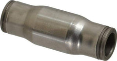 Legris - 3/8" Outside Diam, Stainless Steel Push-to-Connect Tube Union - 435 Max psi, Tube to Tube Connection, FKM O-Ring - USA Tool & Supply