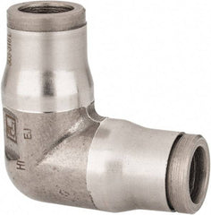 Legris - 5/16" Outside Diam, Stainless Steel Push-to-Connect Tube Union Elbow - 435 Max psi, Tube to Tube Connection, FKM O-Ring - USA Tool & Supply