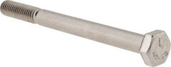 Value Collection - M6x1.00mm Metric Coarse, 70mm Length Under Head Hex Head Cap Screw - Partially Threaded, Grade 18-8 & Austenitic A2 Stainless Steel, 10mm Hex - USA Tool & Supply