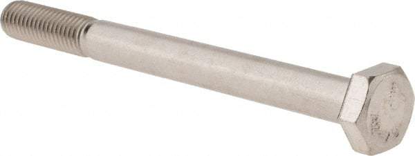 Value Collection - M10x1.50mm Metric Coarse, 110mm Length Under Head Hex Head Cap Screw - Partially Threaded, Grade 18-8 & Austenitic A2 Stainless Steel, 17mm Hex - USA Tool & Supply