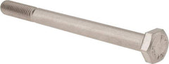 Value Collection - M10x1.50mm Metric Coarse, 120mm Length Under Head Hex Head Cap Screw - Partially Threaded, Grade 18-8 & Austenitic A2 Stainless Steel, 17mm Hex - USA Tool & Supply
