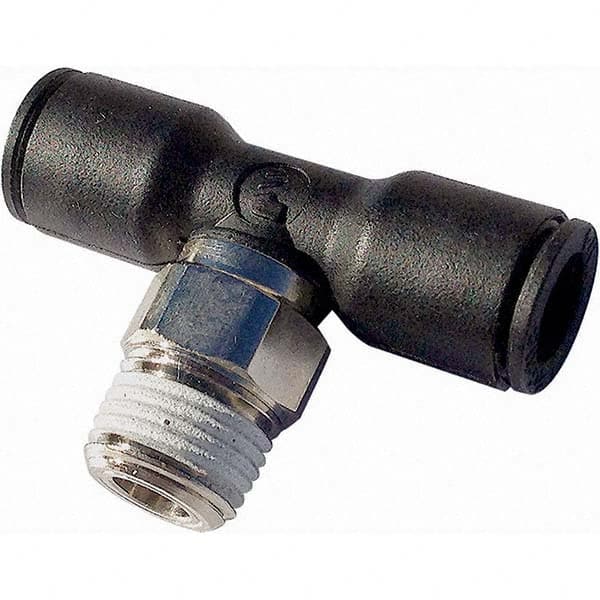 Legris - Plastic Push-To-Connect Tube Fittings Type: Male Branch Tee Tube Outside Diameter (mm): 16 - USA Tool & Supply