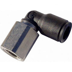Legris - Plastic Push-To-Connect Tube Fittings Type: Female Elbow Tube Outside Diameter (Inch): 1/2 - USA Tool & Supply