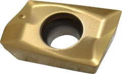 Seco - XOEX120404 E06 Grade F40M Carbide Milling Insert - TiAlN/TiN Finish, 0.199" Thick, 0.016" Corner Radius - USA Tool & Supply