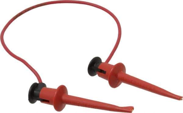 Pomona - Red Electrical Test Equipment Patch Cord - Use with Test Clips - USA Tool & Supply