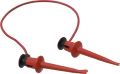 Pomona - Red Electrical Test Equipment Patch Cord - Use with Test Clips - USA Tool & Supply