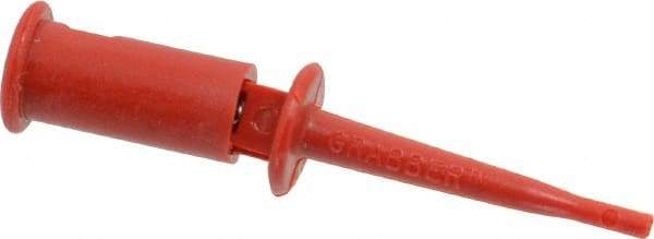 Pomona - Red Electrical Test Equipment Clip - Use with SMD Grabbers - USA Tool & Supply