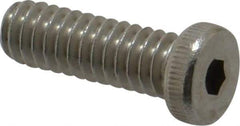 Value Collection - 1/4-20 UNC Hex Socket Drive, Low Socket Cap Screw - Grade 18-8 Stainless Steel, 3/4" Length Under Head - USA Tool & Supply