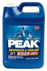 Peak - 1 Gal Antifreeze & Coolant - Ethylene Glycol & Conventional Inhibitors Composition - USA Tool & Supply