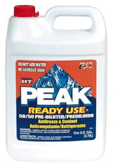 Peak - 1 Gal Conventional Premixed Antifreeze & Coolant - Ethylene Glycol & De-Ionized Water Composition - USA Tool & Supply