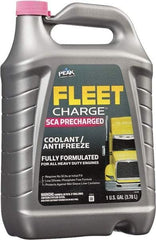 Peak - 1 Gal Heavy Duty Antifreeze & Coolant - Ethylene Glycol with SCA & Inhibitors Composition - USA Tool & Supply