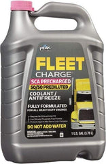 Peak - 1 Gal Heavy Duty Premixed Antifreeze & Coolant - Ethylene Glycol with SCA, Inhibitors, & De-Ionized Water Composition - USA Tool & Supply