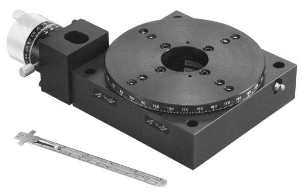 Parker - Rotary Positioning Stages Style: Worm Gear Drive Heavy Load Stage Thread Size: 1/4-20 - USA Tool & Supply