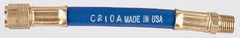 Coilhose Pneumatics - 3/8" ID 1/2' Long Lead-In Whip Hose - FNPT x MNPT Swivel Ends, 200 Working psi, -40 to 212°F, 3/8" Fitting, - USA Tool & Supply