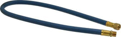 Coilhose Pneumatics - 3/8" ID 3' Long Lead-In Whip Hose - FNPT x MNPT Swivel Ends, 200 Working psi, -40 to 212°F, 3/8" Fitting, - USA Tool & Supply