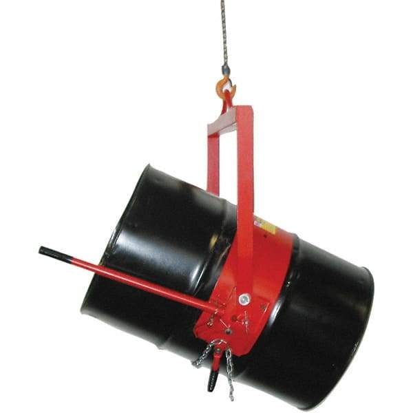 Wesco Industrial Products - 800 Lb Load Capacity, 55 Gal Drum Lifter - 8-1/2" Wide x 36" High, Steel Wheels - USA Tool & Supply