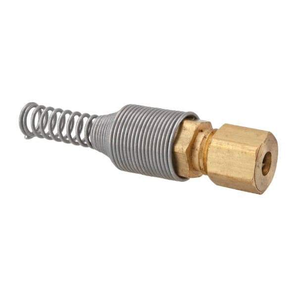 Coilhose Pneumatics - 1/8" ID Hose Rigid - Nylon, 1/4" Thread - USA Tool & Supply