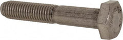 Value Collection - 1/4-28 UNF, 1-1/2" Length Under Head Hex Head Cap Screw - Partially Threaded, Grade 316 Stainless Steel, Uncoated, 7/16" Hex - USA Tool & Supply