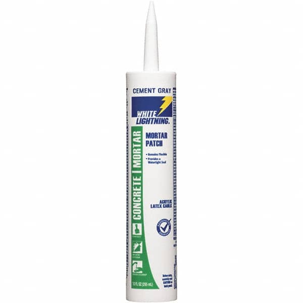 White Lightning - Drywall & Hard Surface Compounds Type: Brick/Mortar Repair Color: Gray - USA Tool & Supply