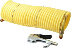 Coilhose Pneumatics - 1/4" ID Thumb Lever Blow Gun - 25' Long Hose - USA Tool & Supply