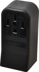 Pass & Seymour - 125/250 VAC, 50 Amp, 14-50R NEMA Configuration, Brown, Industrial Grade, Self Grounding Single Receptacle - 1 Phase, 3 Poles, 4 Wire, Surface Mount - USA Tool & Supply