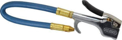 Coilhose Pneumatics - Safety Flexible Extension Tube Thumb Lever Blow Gun - 1/4 NPT, 12" Tube Length, Zinc - USA Tool & Supply