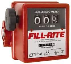 Tuthill - 1" NPT Port Fuel Flowmeter - 50 Max psi, 5 to 20 GPM, Aluminum - USA Tool & Supply