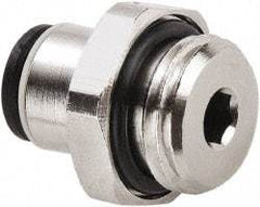 Legris - 6mm Outside Diam, M5 x 0.8 Metric, Nickel Plated Brass Push-to-Connect Tube Male Connector - 290 Max psi - USA Tool & Supply