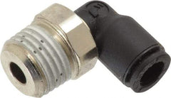 Legris - 6mm OD, 1/4 BSPT, Nylon/Nickel Plated Brass Push-to-Connect Male Elbow - 290 Max psi - USA Tool & Supply