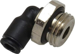 Legris - 4mm OD, 1/4 BSPP, Nylon/Nickel Plated Brass Push-to-Connect Male Elbow - 290 Max psi - USA Tool & Supply