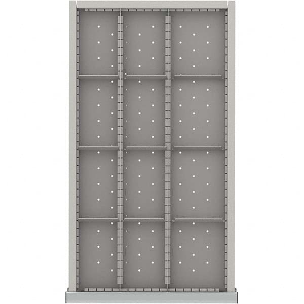 LISTA - 12-Compartment Drawer Divider Layout for 3.15" High Drawers - USA Tool & Supply