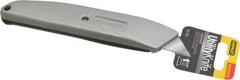 Stanley - Retractable Utility Knife - 2-7/16" Blade, Grey Zinc/Plastic Handle, 1 Blade Included - USA Tool & Supply