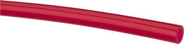 Coilhose Pneumatics - 4mm OD, Cut to Length (1000' Standard Length) Polyurethane Tube - Red, 120 Max psi, 95 Hardness - USA Tool & Supply