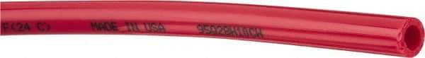 Coilhose Pneumatics - 8mm OD, Cut to Length (500' Standard Length) Polyurethane Tube - Red, 145 Max psi, 95 Hardness - USA Tool & Supply