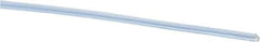 Made in USA - 1/64" ID x 0.033" OD, Cut to Length (500' Standard Length) PTFE Tube - Natural White, 60 Hardness - USA Tool & Supply