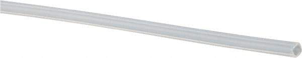 Made in USA - 3/64" ID x 0.071" OD, 0.012" Wall Thickness, Cut to Length (500' Standard Length) PTFE Tube - Natural White, 60 Hardness - USA Tool & Supply