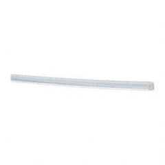 Made in USA - 0.076" ID x 0.1" OD, 0.012" Wall Thickness, Cut to Length (500' Standard Length) PTFE Tube - Natural White, 60 Hardness - USA Tool & Supply