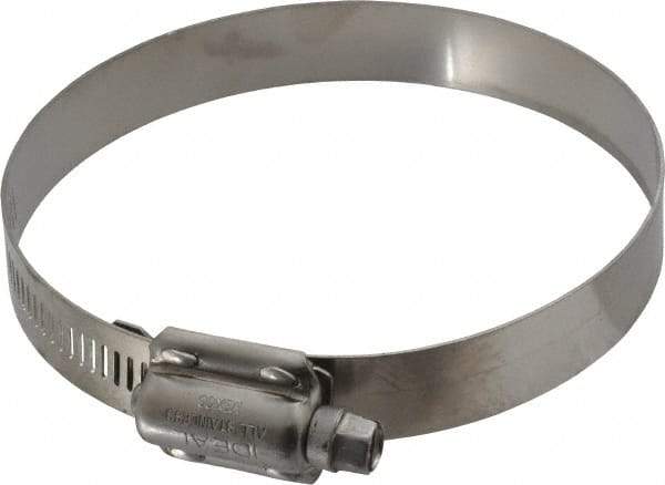 IDEAL TRIDON - SAE Size 412, 3-1/4 to 4-1/8" Diam, Stainless Steel High Torque Worm Drive Clamp - 5/8" Wide, Material Grade 304, Series 850 - USA Tool & Supply