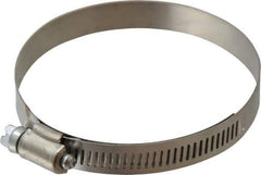 IDEAL TRIDON - SAE Size 52, 2-13/16 to 3-3/4" Diam, Stainless Steel Shielded Worm Drive Clamp - Material Grade 201, Series 613 - USA Tool & Supply