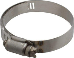 IDEAL TRIDON - SAE Size 32, 1-9/16 to 2-1/2" Diam, Stainless Steel Shielded Worm Drive Clamp - Material Grade 301, Series 615 - USA Tool & Supply