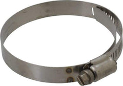 IDEAL TRIDON - SAE Size 44, 2-5/16 to 3-1/4" Diam, Stainless Steel Shielded Worm Drive Clamp - Material Grade 301, Series 615 - USA Tool & Supply